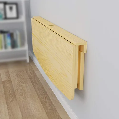 Miniatura 4 de Mesa plegable de madera de pino maciza para niños, multifunción, mesa flotante para comedor, banco de trabajo, diseño de arco, con accesorios