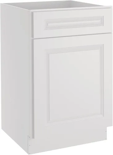 Miniatura 72 de LOVMOR Armarios de base de cocina, armario de almacenamiento aparador, gabinete de entrada con 1 cajón y estante ajustable, 24 pulgadas de ancho x