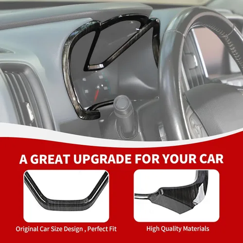 Miniatura 6 de RAZPOY Moldura del panel de salpicadero, cubierta de tablero de consola central compatible con Chevy Colorado 2014-2022 y accesorios interiores