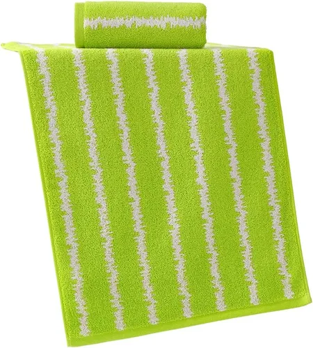 Miniatura 7 de YiLUOMO Toalla de mano verde moderna con diseño de ondas, súper suave, 100% algodón, altamente absorbente, toallas de mano para baño, 13 x 29