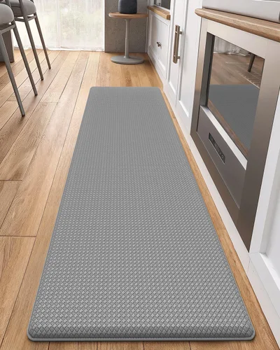 Miniatura 14 de Color&Geometry - Alfombras de cocina antideslizantes e impermeables Alfombra de cocina acolchada Alfombra antifatiga para pararse de 30 x 18 Verde