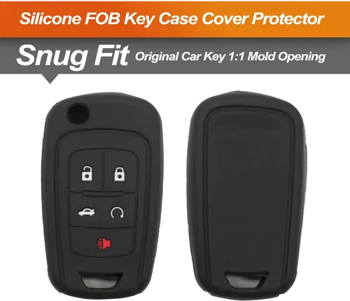 Miniatura 3 de Funda de silicona para llavero para Chevrolet Chevy Equinox Camaro Cruze Malibu Sonic Volt Spark Buick Encore GMC Pop Out 5 botones Accesorios