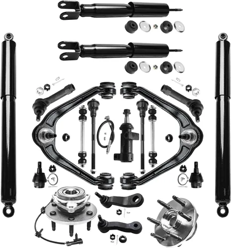 Miniatura 61 de Detroit Axle - Kit de nudillos de dirección delantera izquierda para Ford Edge Lincoln MKX 07-10, cojinete de rueda del lado del conductor, nudillo