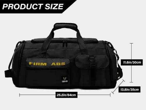 Miniatura 4 de Bolsa de gimnasio para hombres y mujeres, 65L de gran capacidad, bolsa de viaje 3 en 1, mochila convertible con compartimento para zapatos