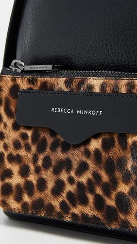 Miniatura 5 de Rebecca Minkoff Emma Mini Mochila convertible para mujer, leopardo haircalf), HF19GLHBB5-966