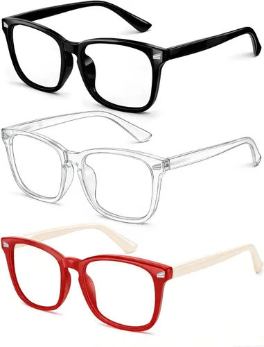Miniatura 8 de Gafas de luz azul para niños y niñas, paquete de 2 lentes de luz azul para adolescentes y niños, anteojos falsos, anteojos para niños pequeños, de 6