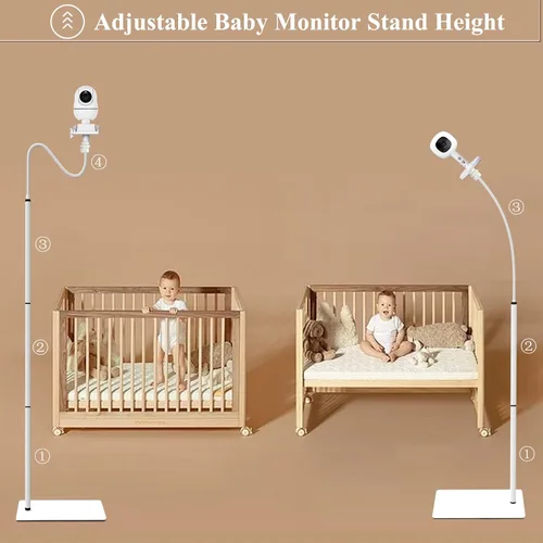 Miniatura 8 de Soporte de piso para monitor de bebé, compatible con Nanit Pro y Flex Stand, Óptica Infantil DXR-8 Pro, VTech VM901/VM819/RM7764, Momcozy