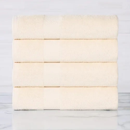 Miniatura 57 de SUPERIOR Kendell - Juego de 4 toallas de baño de algodón egipcio, absorbentes, para la ducha, artículos esenciales para el spa, toallas grandes