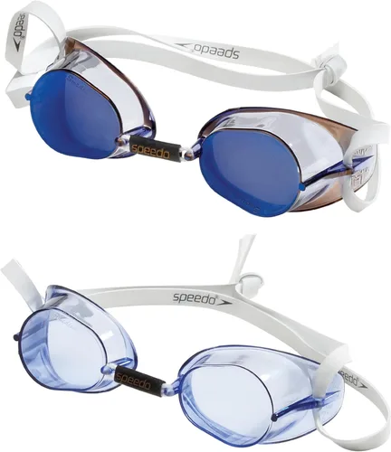 Speedo Gafas de natación unisex para adultos suecas Azul