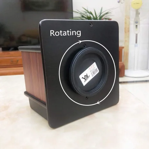Miniatura 6 de Carrito giratorio de control remoto, soporte de pluma de madera para escritorio, suministros de oficina, almacenamiento de papelería, organizador