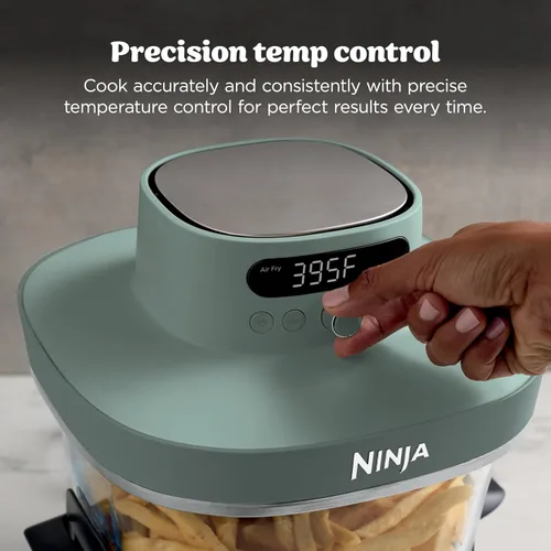 Miniatura 4 de Ninja Crispi Pro - Freidora de aire de vidrio 6 en 1, 6 cuartos de galón, 2.5 cuartos de galón, recipiente de vidrio con tapa, no tóxico