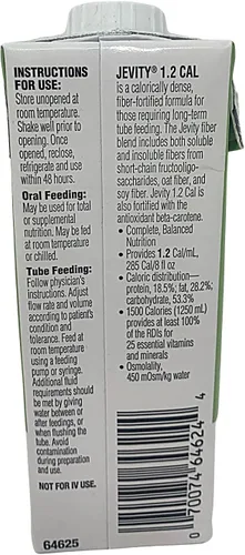 Miniatura 3 de Jevity Nutrición alta en proteínas de 1.2 Cal con mezcla de fibra patentada, lista para usar, 8 onzas líquidas (paquete de 24)