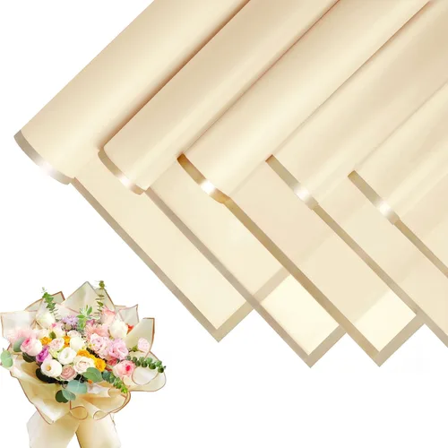Miniatura 8 de JOYIT 20 hojas de papel de regalo de flores, papel de regalo de ramo de flores para embalaje de manualidades, envoltura de papel de flores