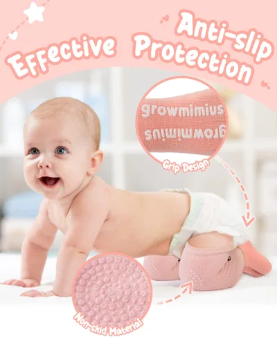Miniatura 11 de BOSONER Calcetines antideslizantes para bebés, niños y niñas, el mejor regalo para bebés, rodilleras unisex para bebés y niños pequeños