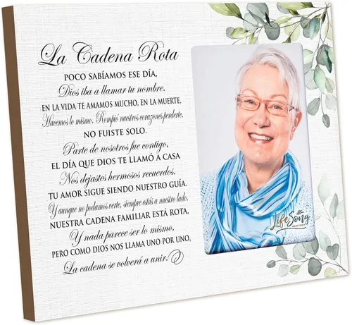 Miniatura 37 de LifeSong Milestones Marco de fotos personalizado de condolencias conmemorativas, los que amamos no se van caminan a nuestro lado todos los días