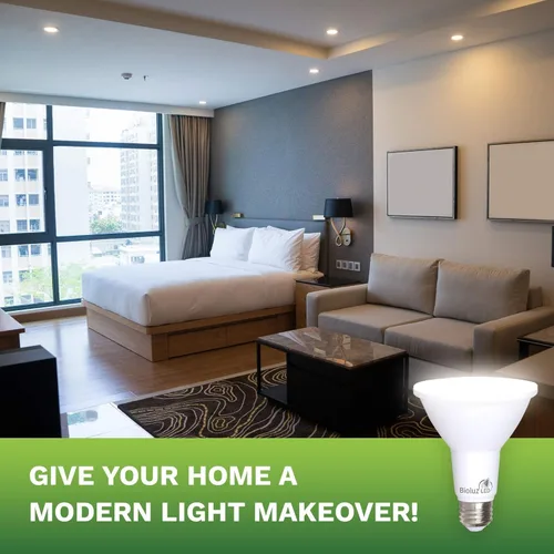 Miniatura 4 de Bioluz LED Paquete de 4 bombillas LED PAR30 de luz de inundación para interiores y exteriores, alto CRI, equivalente a 75 W usando 11 W, regulable
