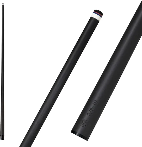 Eje de palo de taco de piscina de fibra de carbono 0.413 in/0.465 in/0.492 in, eje de palo de piscina de baja desviación, eje profesional de taco,