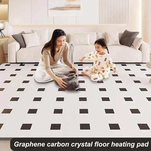 Miniatura 7 de Tapete con calefacción, alfombra de calefacción eléctrica de grafeno, alfombra eléctrica con temporizador de calentamiento rápido, almohadilla