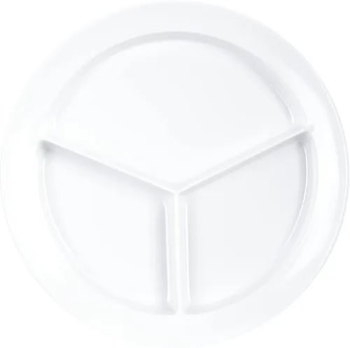 Miniatura 8 de Carlisle FoodService Products Kingline - Plato dividido con compartimento profundo con 3 compartimentos para el hogar y el restaurante, melamina