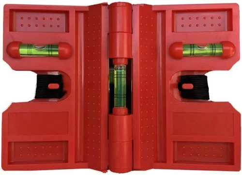Miniatura 4 de Paquete de 2 postes magnéticos plegables para nivelación de tuberías, postes y vigas