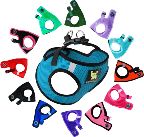 Miniatura 10 de EcoBark Arnés Escalonado para Perros - Arneses Ecológicos para Perros Teacup XXS, XS y Pequeños - Chaleco Halter Corporal Mini Reflectante