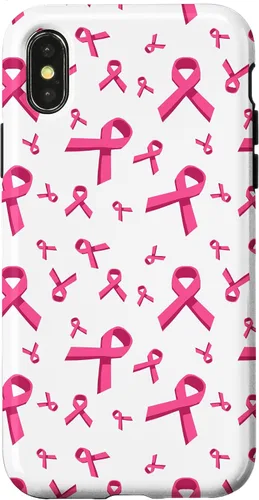Miniatura 5 de iPhone 13 patrón de cinta rosa concientización del cáncer de mama mujeres caso de apoyo