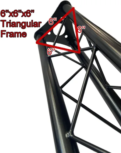 Miniatura 4 de GRIFFIN Extensión de Segmento de Cimbra Triangular de 5 pies (Serie Stage-MountPRO) – Cimbra de Iluminación Extra para Puestos de DJ, Estructuras