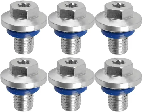 Miniatura 7 de 6 tapones de drenaje de aceite M12-1.75, cabeza hexagonal de 0.591 in con Torx T45, compatible con vehículos GMC Buick Cadillac Chevrolet 2013-2022