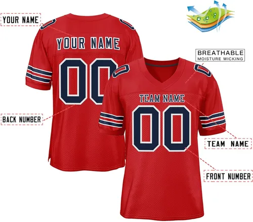 Miniatura 2 de Camiseta de fútbol personalizada cosidoimpreso con nombre y número del equipo para hombres, mujeres y jóvenes