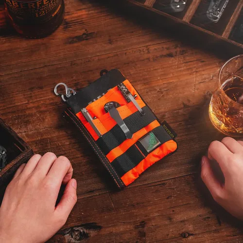 Miniatura 7 de VIPERADE VE16 X-Pac - Organizador de bolsillo, bolsa EDC para hombres, 7 bolsillos, organizador de bolsillo EDC para transporte diario, cartera