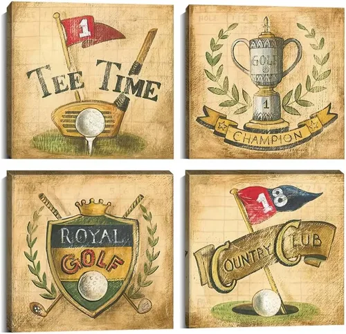 Miniatura 14 de Pankila Imágenes artísticas para pared de campo de golf, póster en lienzo impreso de golf de Estados Unidos, decoración de pared para sala de estar