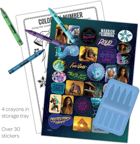 Miniatura 2 de Disney Raya y el último dragón - Libro de colorear y actividades de 48 páginas con 4 crayones 50781