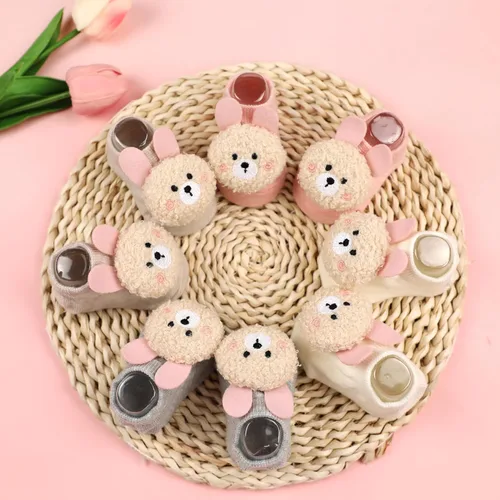 Miniatura 2 de SFGHOUSE Calcetines para bebé niña, con agarre antideslizante para bebés, niñas pequeñas, de corte bajo, calcetines tobilleros de 0 a 6 meses