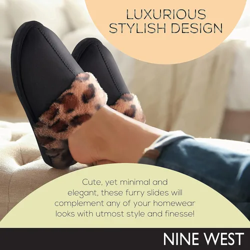 Miniatura 5 de NINE WEST Pantuflas para mujer, extra suaves y cómodas, para invierno, para casa