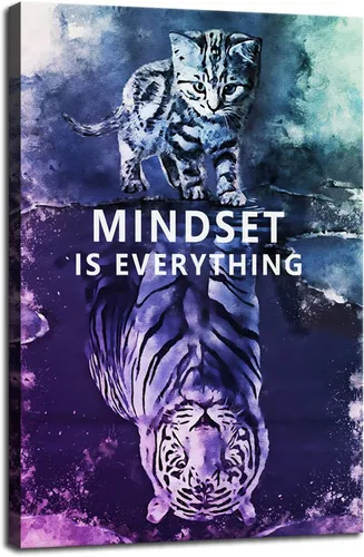 Miniatura 42 de WYJZDZQ8 Lienzo inspirador para la oficina, póster de arte de pared, cuadros motivacionales, lienzo con texto en inglés "How To Be Mentally Strong