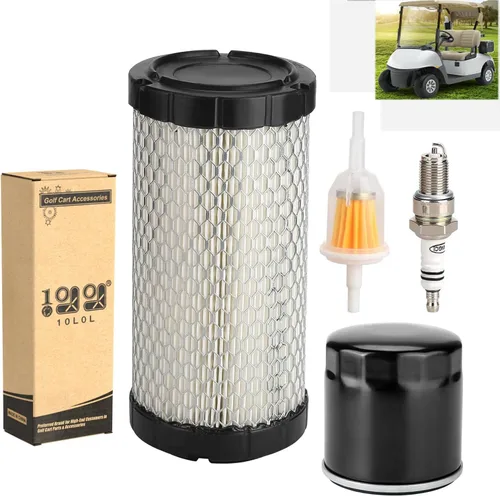10L0L Kit de afinación para carrito de golf EZGO RXV 2008 en adelante y TXT 2010 en adelante con motor Kawasaki, filtro de aceite de combustible de