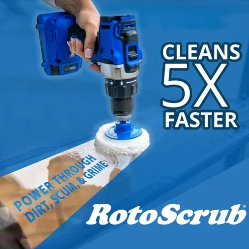Miniatura 9 de RotoScrub Almohadillas de Fregado para Limpieza de Baño + Cepillo de Fregado con Motor de Taladro Kit Combinado de Accesorios