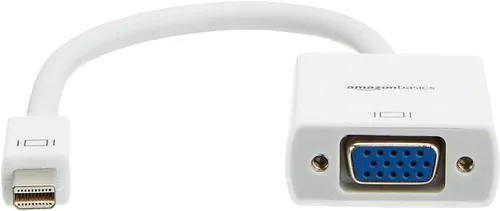 Miniatura 4 de Amazon Basics Adaptador de monitor Mini DisplayPort a VGA, color blanco