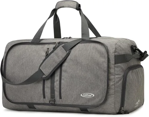 Miniatura 8 de G4Free, bolsa plegable, de lona, para viajar, liviana, de 22 pulgadas, para equipaje, deportes, gimnasio