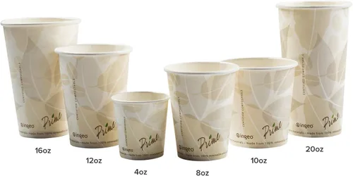 Miniatura 3 de CiboWares Vasos calientes de papel desechables de 20 onzas con forro de PLA, caja de 1000