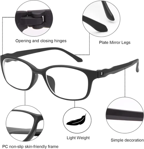 Miniatura 2 de Gafas de miopía para hombres y mujeres, gafas de miopía retro, gafas de visión corta antiluz azul