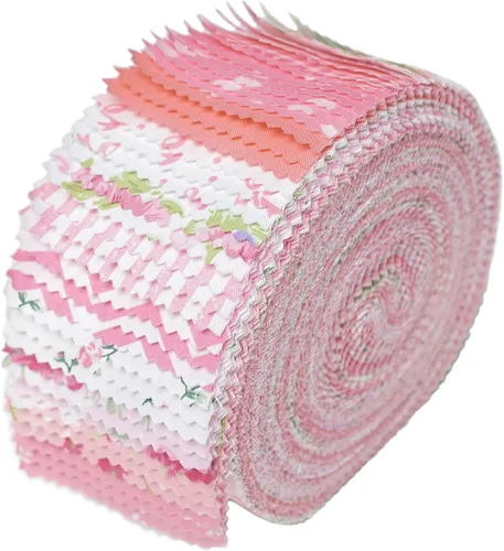Miniatura 13 de Nodsaw Jelly Roll - Tiras de tela para acolchar, hacer manualidades y coser, 42 tiras de 2.5 x 44 pulgadas, rollos de tela de algodón suave clásico