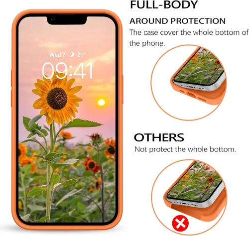Miniatura 56 de GUAGUA Funda compatible con iPhone 17 Pro Max de 6.9 pulgadas, silicona líquida, goma de gel suave, delgada, forro de microfibra delgada