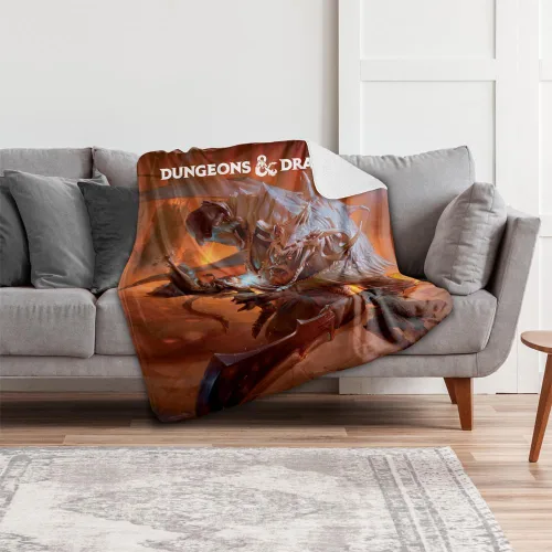 Miniatura 6 de Dungeons and Dragons Player's Handbook Art Silky Touch Sherpa Back Super Soft Throw Blanket