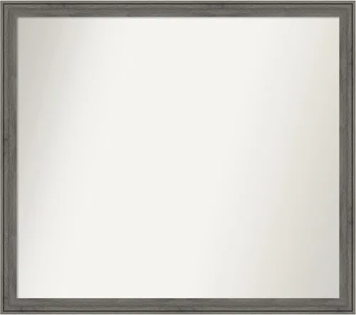 Miniatura 556 de Amanti Art Espejo personalizado, espejo de baño gris plomo a rayas, espejo de pared o espejo de tocador de baño sobre el fregadero