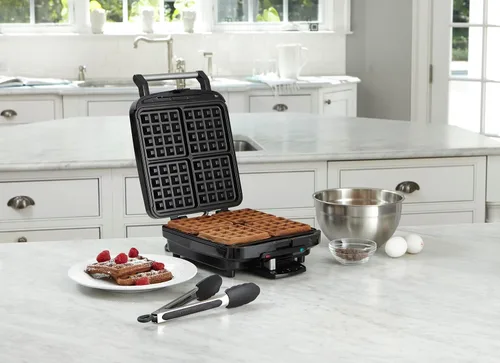 Miniatura 3 de Cuisinart waflera belga de 4 rebanadas - cuadrada, WAF-150NAS