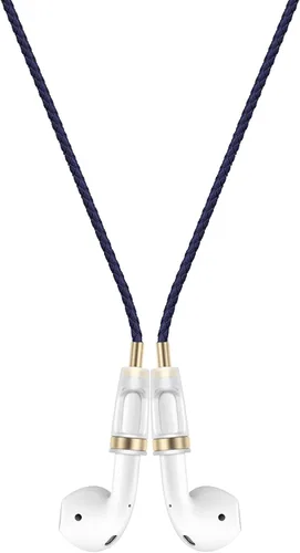 Miniatura 14 de Correa de cuello antipérdida para AirPods, cadena de collar magnética fuerte de cuero PU, compatible con AirPods 1&2 / 3ª generación / Pro / Pro 2