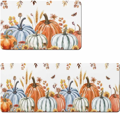 Tapete de baño de otoño para bañera, tapete antideslizante de secado rápido y absorbente, de tierra de diatomeas, tapete de cocina, tapete de