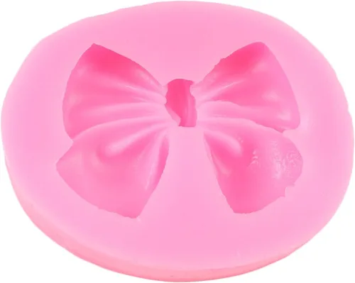 Miniatura 3 de Molde para fondant con moño, pajarita, molde de silicona para pastel de azúcar y dulces, moldes para manualidades para decoración de pasteles