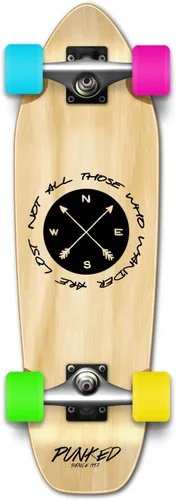 Miniatura 6 de Yocaher Patineta completa Mini Cruiser de 27 x 8 pulgadas o patineta de 31 x 7.75 pulgadas El Golem Wander